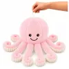 LEAN TOYS Peluche pulpo con tentáculos elásticos Rosa 50 cm
