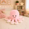 LEAN TOYS Peluche pulpo con tentáculos elásticos Rosa 50 cm