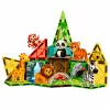LEAN TOYS Bloques magnéticos Animales salvajes Jungla ZOO 27 piezas