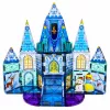LEAN TOYS Bloques magnéticos Castillo princesa de hielo Azul 47 piezas