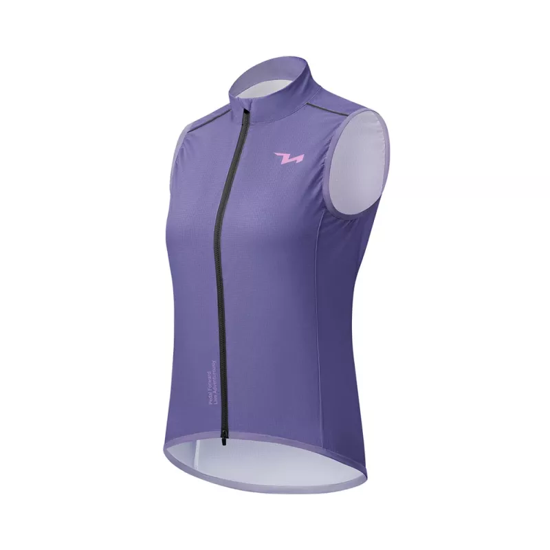 ROCKBROS Mujer Chaleco de Ciclismo MJ008 TVI Cortavientos Lila Talla S