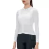 ROCKBROS Maillot de ciclismo de manga larga para mujer TVI Blanco talla M