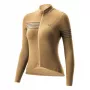 ROCKBROS Maillot de ciclismo térmico de manga larga para mujer YPW065 Amarillo talla M