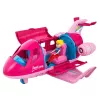 LEAN TOYS Avión plegable para muñecas set de viaje accesorios muñeca Rosa 9 piezas