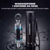 ROCKBROS TG-8601 multiherramienta de ciclismo con carraca y puntas de acero S2, carcasa cilíndrica de aluminio, negro