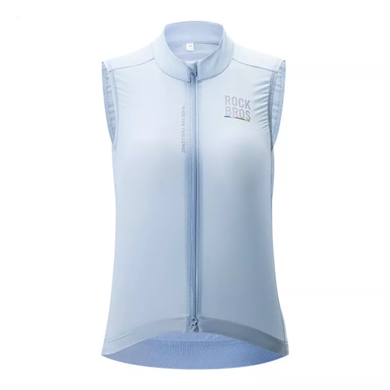 ROCKBROS TLMJ003 ROAD TO SKY Chaleco de ciclismo para mujer, ligero, transpirable, talla L, azul