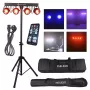 LIGHT4ME LED BAR COB PAR 4x30W foco LED PAR RGB con trípode y funda protectora