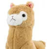 LEAN TOYS Peluche alpaca llama de peluche pelo suave crema 38 cm