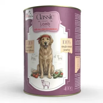 SYTA MICHA Classic Mono cordero con calabacín comida húmeda para perros 400g