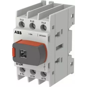 ABB OT Plus OT25G1-3BS25 A Interruptor seccionador de carga, tamaño G1, 3 polos, con maneta (1SCA163417R1001)