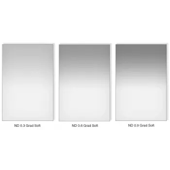 LEE Filters set de filtros de densidad neutra degradados suaves 100mm (0.3, 0.6, 0.9) con bolsa