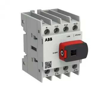 ABB OTOT25G1-4BSN1Plus interruptor seccionador, 25 A, tamaño G1, 4 polos