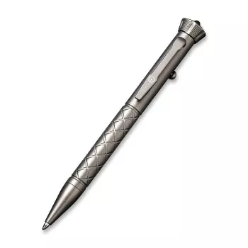 CIVIVI Coronet CP-02A bolígrafo táctico de titanio – Bolt-Action EDC con rompecristales de tungsteno, stonewashed