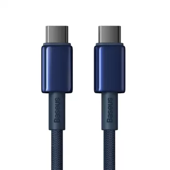 Baseus Tungsten Gold cable USB-C a USB-C 100W PD 1m azul