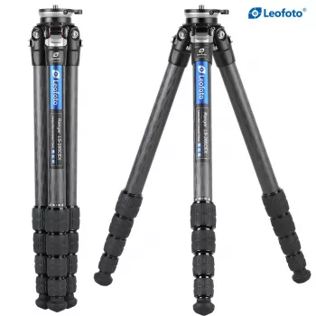 Leofoto LS-285CEX trípode Carbon Fiber Ranger Series con base niveladora integrada