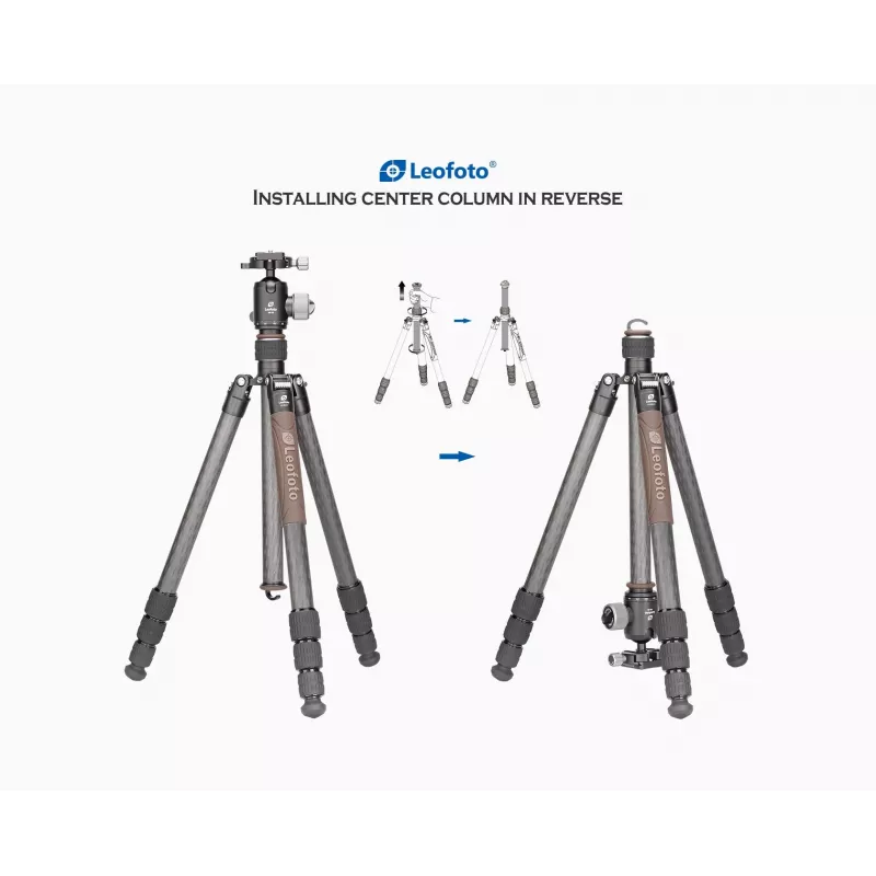 Leofoto Urban LX-284CT trípode de viaje de fibra de carbono con rótula XB-38