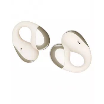 Soundpeats PearlClip Pro auriculares inalámbricos open-ear clip-on con batería de 64 horas, Bluetooth 5.3, micrófonos ENC, IPX4 – beige
