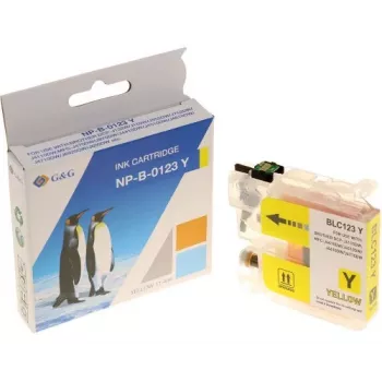 G&G cartucho de tinta compatible para Brother LC-123Y amarillo