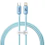 Baseus Crystal Shine cable USB-C a Lightning 20W, 1,2m, azul