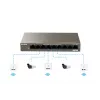 Tenda TEF1109P-8-102W Switch de sobremesa PoE de 9 puertos con 8 puertos PoE+, presupuesto 102W, 10/100 Mbps