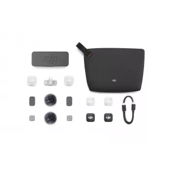 DJI Mic Mini 2 Sistema de micrófono inalámbrico (2 TX + 1 Mobile RX + estuche de carga), blanco