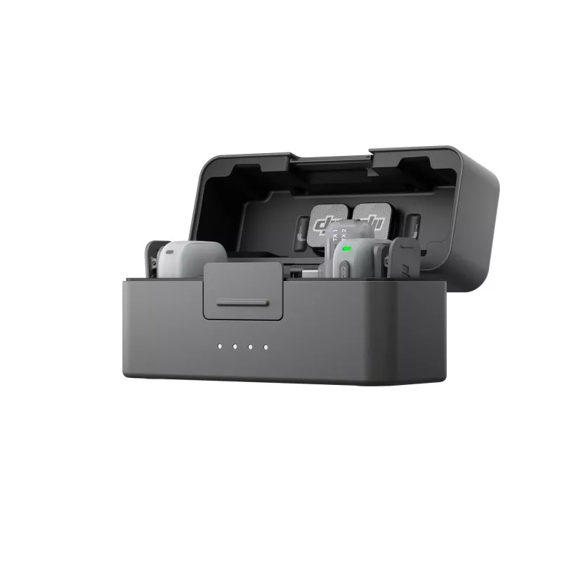 DJI Mic Mini 2 Sistema de micrófono inalámbrico (2 TX + 1 Mobile RX + estuche de carga), blanco