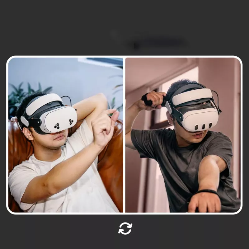 BOBOVR M3 Pro+ Correa de cabeza con batería de 6500 mAh y estación de carga para Meta Quest 3/3S - blanco