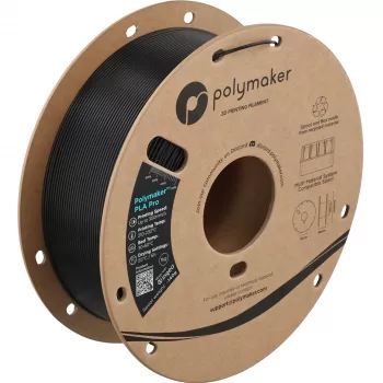 Polymaker PolySonic High Speed PLA Pro filamento para impresora 3D, 1,75 mm, 1 kg, Black