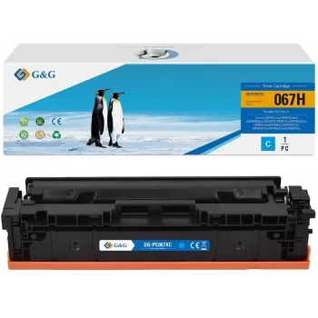 G&G Tóner XL compatible con Canon 067H cian