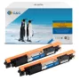 G&G Tóner sustituto HP 126A/ CE310AD Canon 729BK 2 unidades