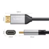Cable HDMI 2.0 ORICO H4Y1 5m Negro 4K 60Hz 18Gbps conectores dorados