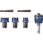 Juego de 7 sierras de corona Bosch 2608901963 Progressor para madera y metal con adaptador Power Change Plus y broca de centrar HSS-G