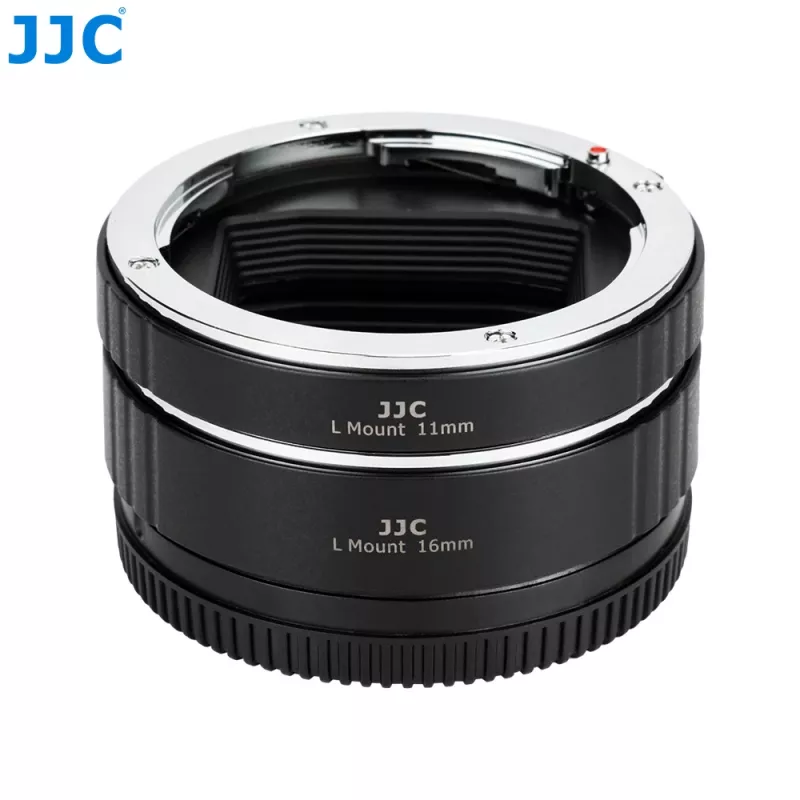 Juego de tubos de extensión macro JJC AET-LS(II) para L-Mount con autofoco 10mm y 16mm