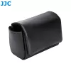 Funda de cámara de piel PU negra JJC CL-M para Fujifilm X100VI, X100V, X-E5 y Canon V1