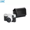 Funda de cámara de piel PU negra JJC CL-M para Fujifilm X100VI, X100V, X-E5 y Canon V1