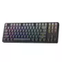 Teclado gaming mecánico Redragon StarBlade K707SP-RGB-PRO, switches rojos, RGB por tecla, formato completo, USB con cable, reposamuñecas extraíble, Negro