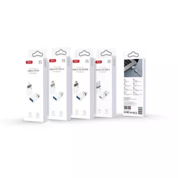 XO NB256B adaptador OTG USB-A hembra a USB-C macho, blanco (NB256B)