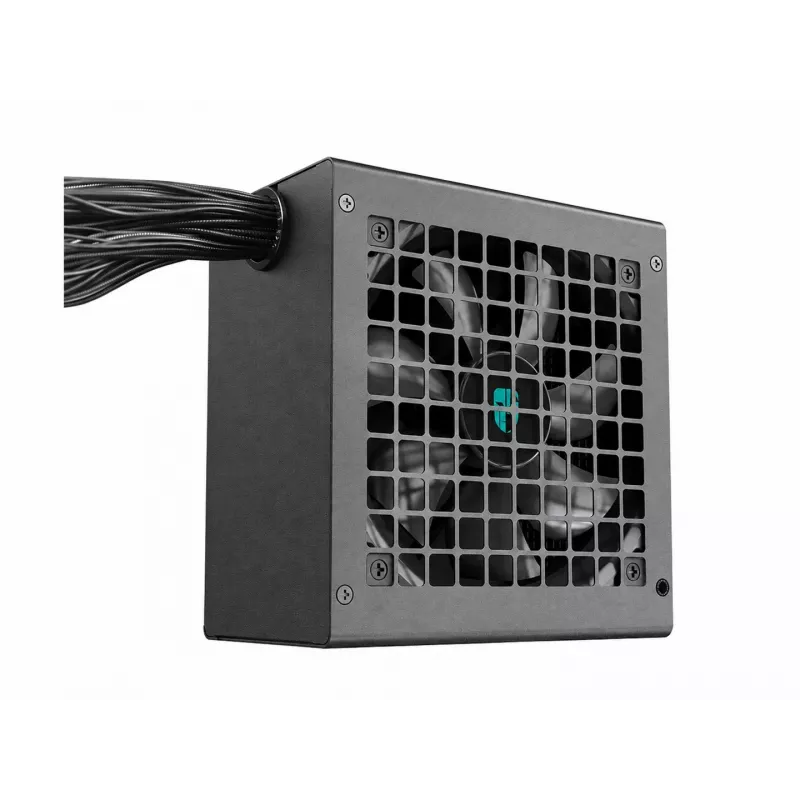 Deepcool PF550X fuente de alimentación ATX 550W 80 PLUS Standard, no modular, ventilador de 120mm con rodamiento hidráulico, PFC activo, Negro
