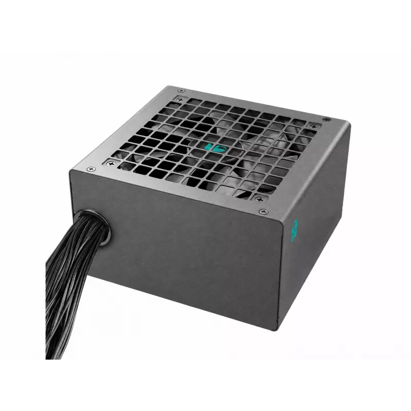 Deepcool PF550X fuente de alimentación ATX 550W 80 PLUS Standard, no modular, ventilador de 120mm con rodamiento hidráulico, PFC activo, Negro