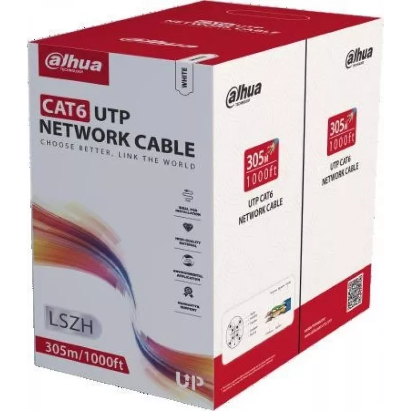 DAHUA PFM923I-6UN-C Cable CAT6 UTP, 305m, Blanco