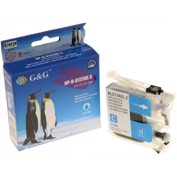 G&G NP-B-0125XLC Cartucho de tinta cian compatible con Brother LC-125XLC