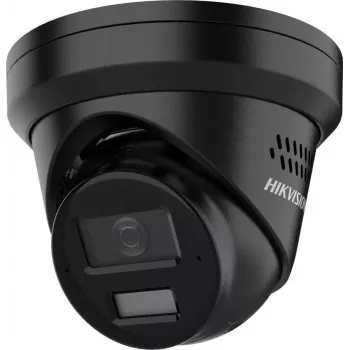 Hikvision cámara de red turret 8 MP 4K UHD con AcuSense y Smart Hybrid Light, distancia focal fija de 2,8 mm, negra