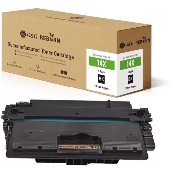 G&G Reborn tóner negro remanufacturado para HP 14X (CF214X) – 17.500 páginas
