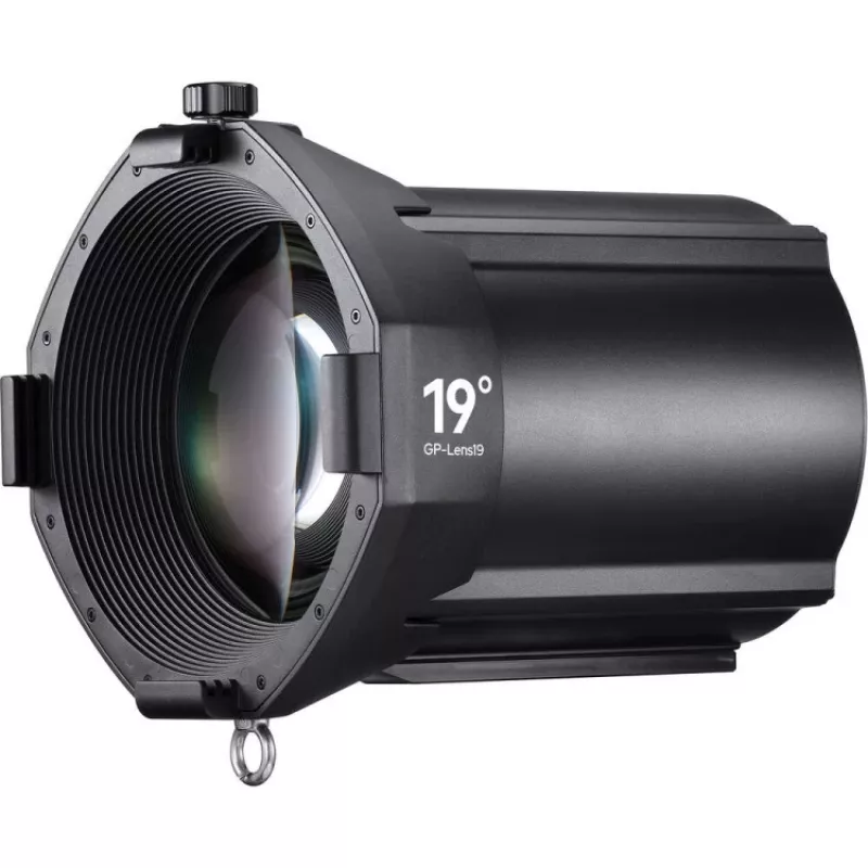 Adaptador de proyección Godox GP19K 19° con 6 gobos para luces LED S30/S60