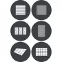 Set de gobos Godox GP GS4 (6 unidades) para proyectores serie GP