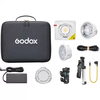 Kit Godox ML100 Bi-color 2 - Foco LED monolight de 100W con softbox, trípode, reflector y bolsa de transporte