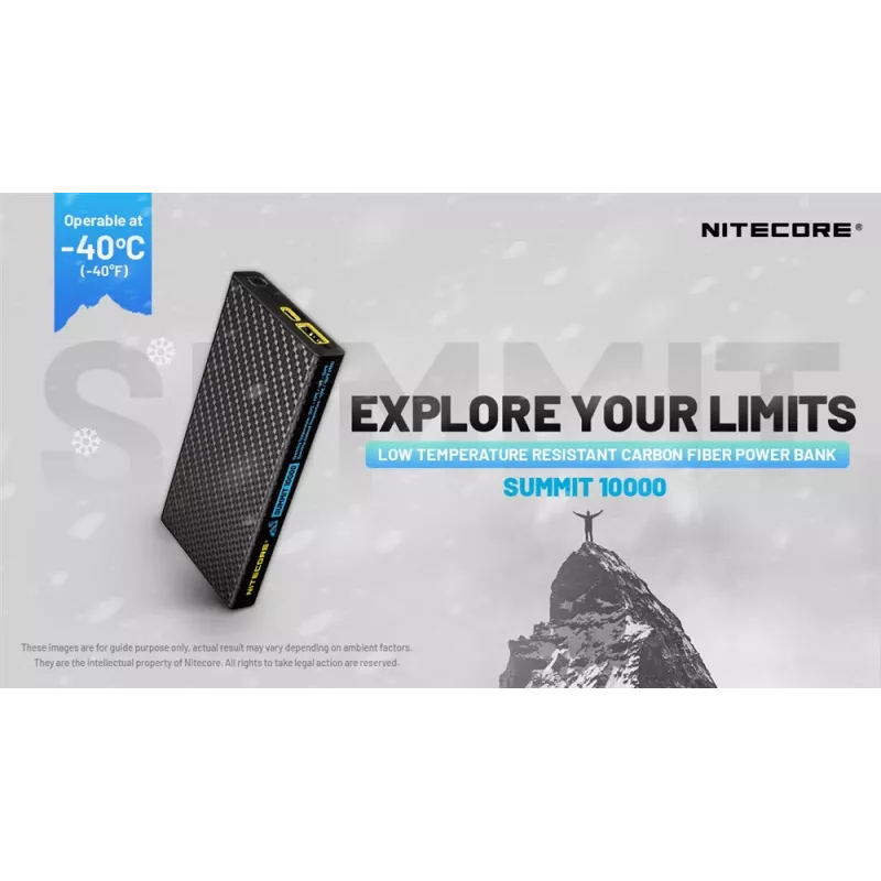 Batería externa Nitecore Summit 10000 mAh 38.5W negra