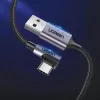 UGREEN US284 Cable en ángulo USB-A a USB-C, 3A, 3m, negro