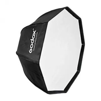 Godox SB-UBW95 Softbox octagonal de 95cm con montura Bowens, interior plateado, difusores y bolsa de transporte