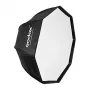 Godox SB-UBW95 Softbox octagonal de 95cm con montura Bowens, interior plateado, difusores y bolsa de transporte
